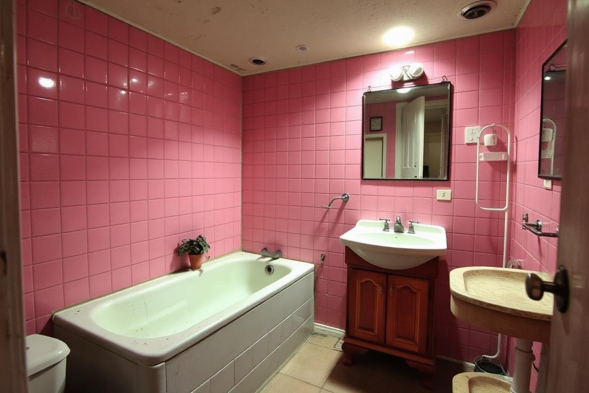 Bathroom before renovation (demo project)